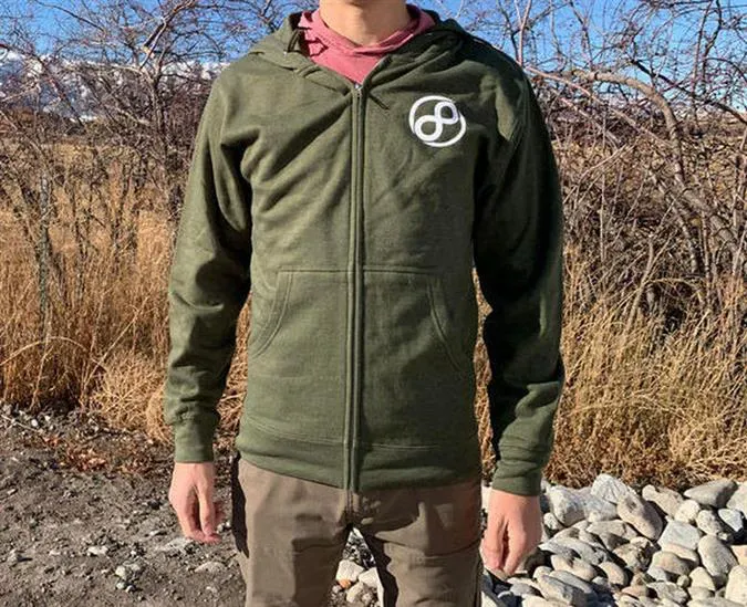 Infinite Discs Logo Zipper Hoodie