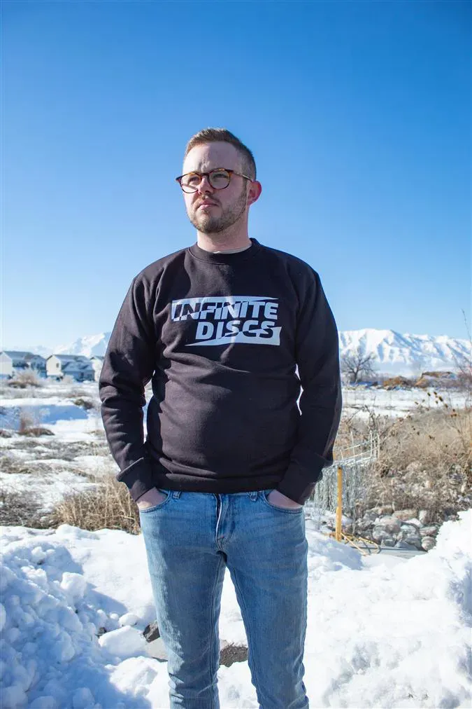 Infinite Discs Inverted Crew Neck