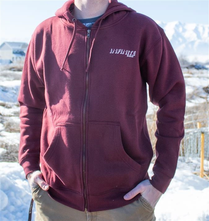 Infinite Discs Zipper Hoodie - 3D Logo