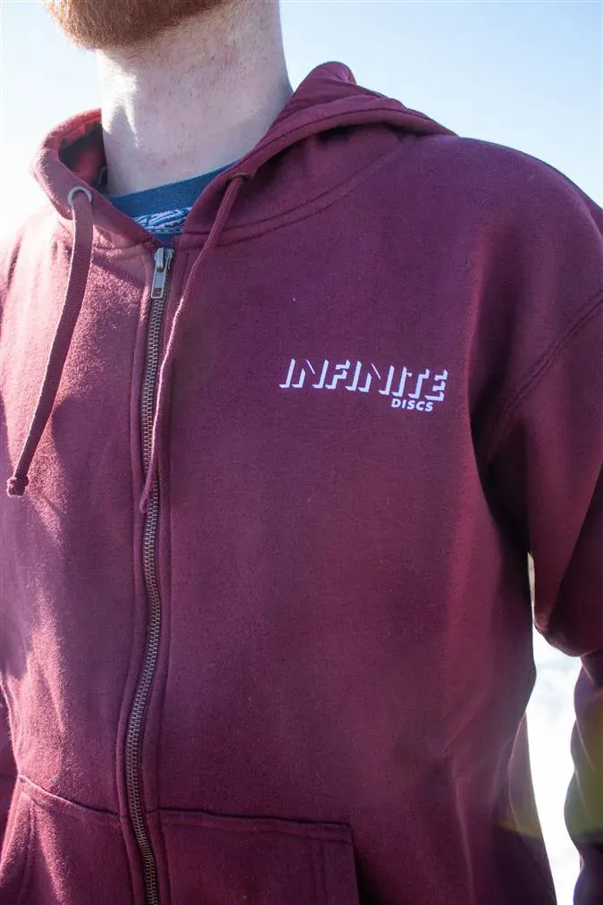 Infinite Discs Zipper Hoodie - 3D Logo