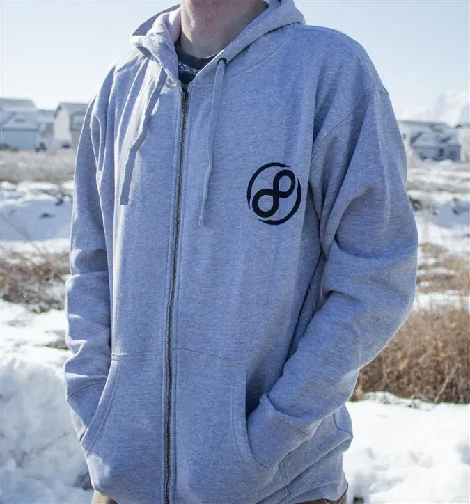 Infinite Discs Zipper Hoodie - Circle Logo