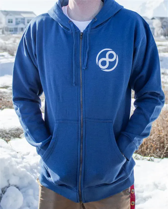 Infinite Discs Zipper Hoodie - Circle Logo