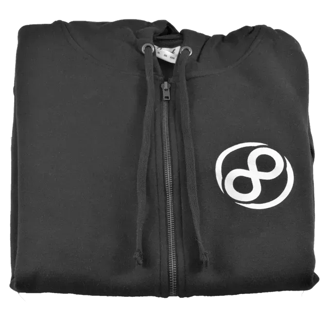 Infinite Discs Zipper Hoodie - Circle Logo