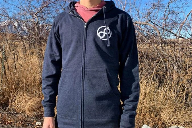 Infinite Discs Logo Zipper Hoodie