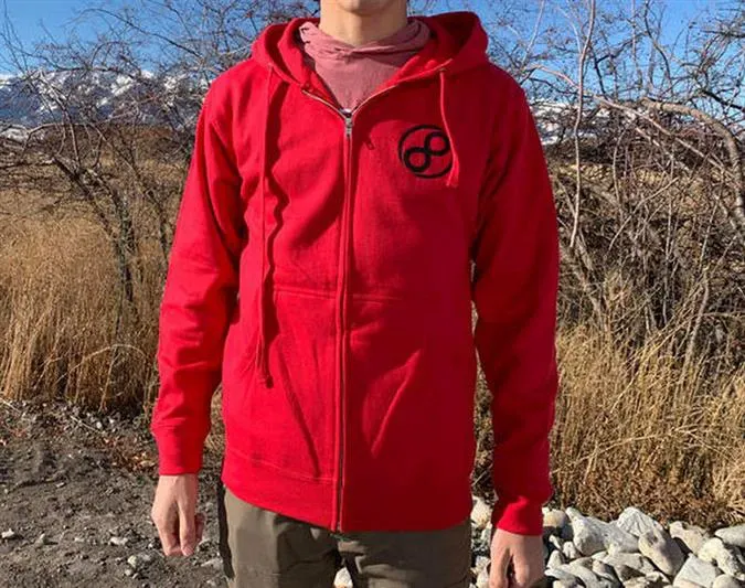 Infinite Discs Logo Zipper Hoodie